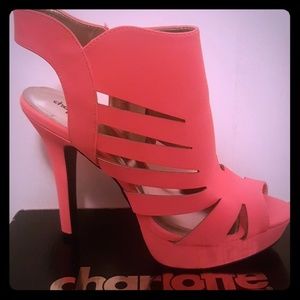 Neon Sandle Heels Never worn